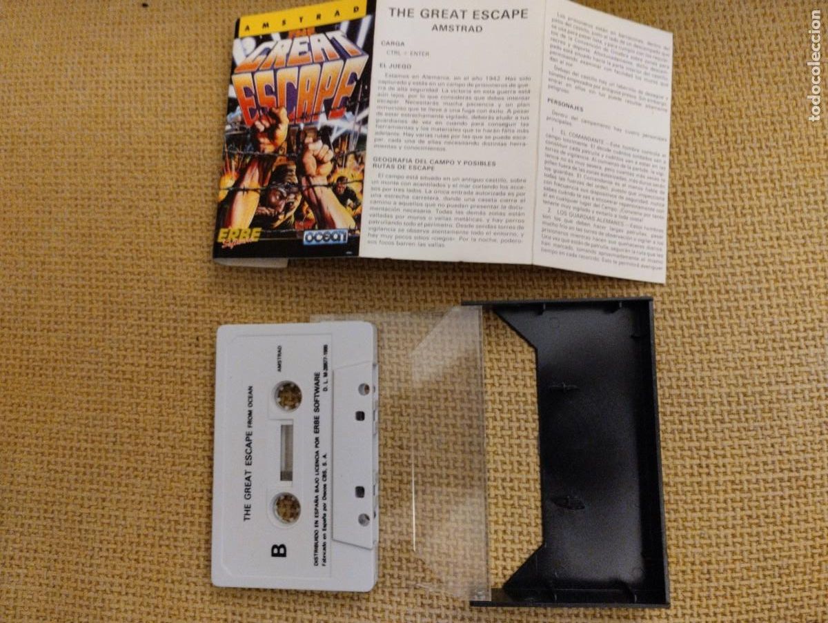 Videojuegos y consolas: Juego Amstrad The Great Escape - Foto 1