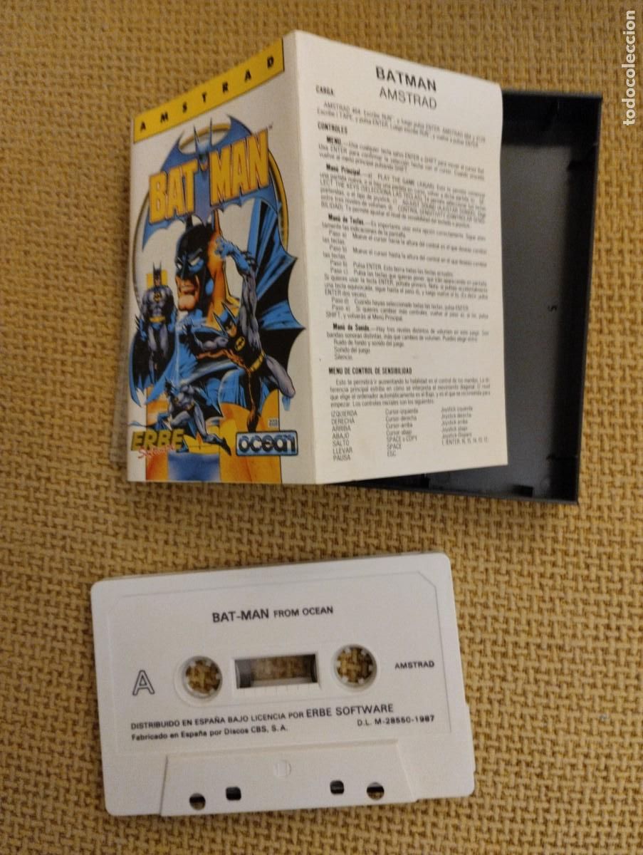 Videojuegos y consolas: Juego Amstrad Batman - Foto 1