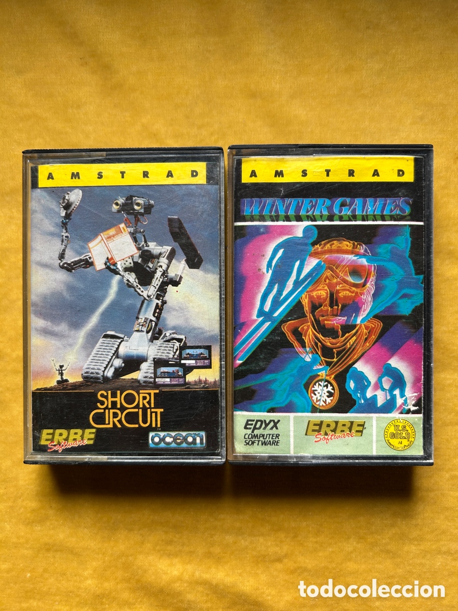 Videojuegos y consolas: Pack Amstrad Cortocircuito/ Winter Games - Foto 1