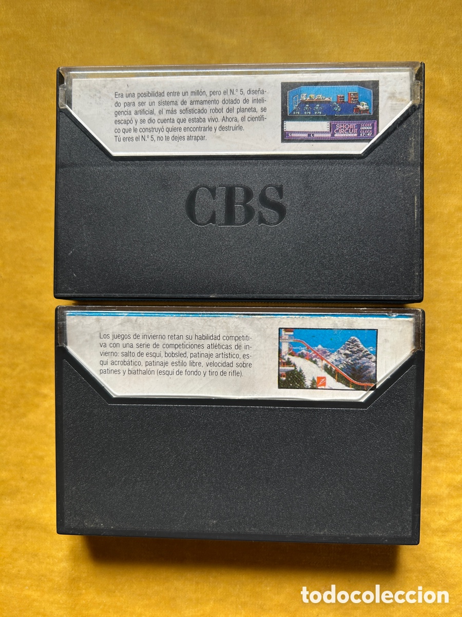 Videojuegos y consolas: Pack Amstrad Cortocircuito/ Winter Games - Foto 2