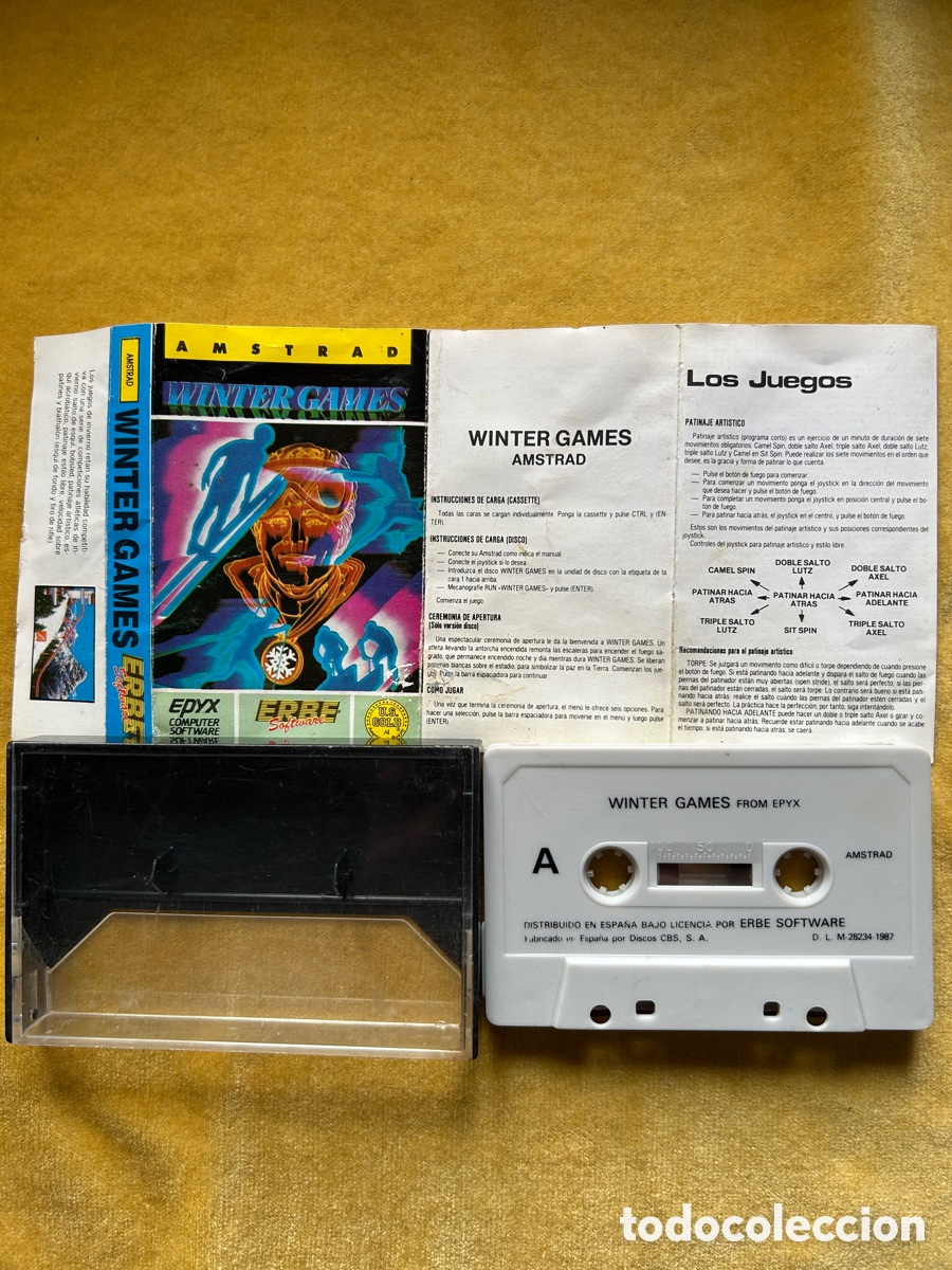 Videojuegos y consolas: Pack Amstrad Cortocircuito/ Winter Games - Foto 4