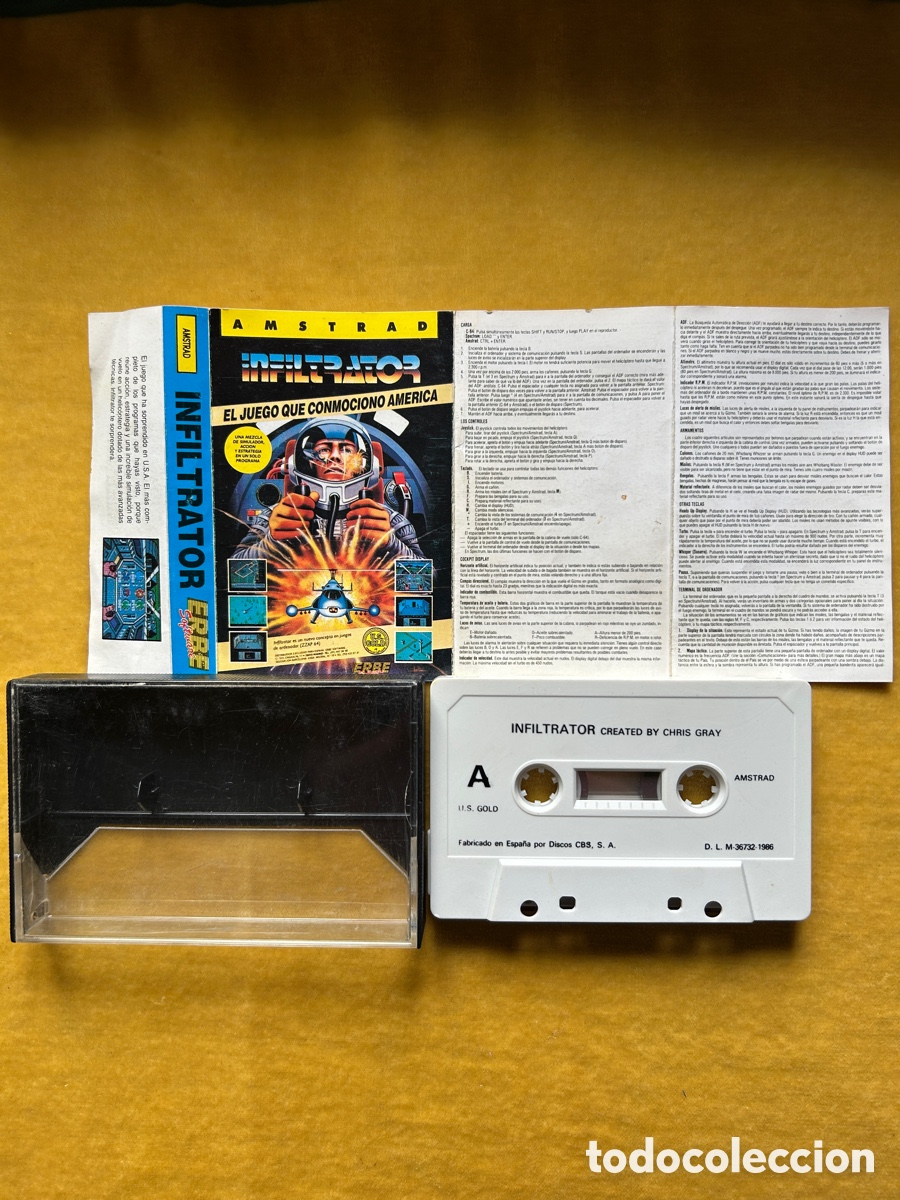 Videojuegos y consolas: Pack Amstrad Scramble Spirits/ Infiltrator - Foto 4