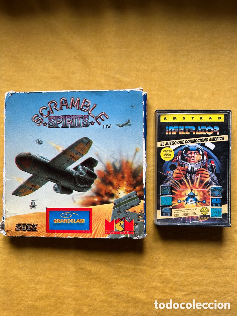 Videojuegos y consolas: Pack Amstrad Scramble Spirits/ Infiltrator - Foto 1
