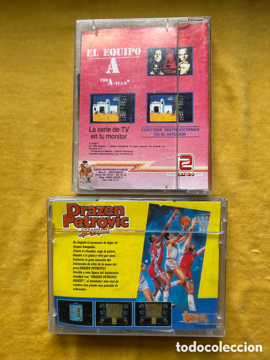Videojuegos y consolas: Pack Amstrad Equipo A/ Drazen Petrovic - Foto 2