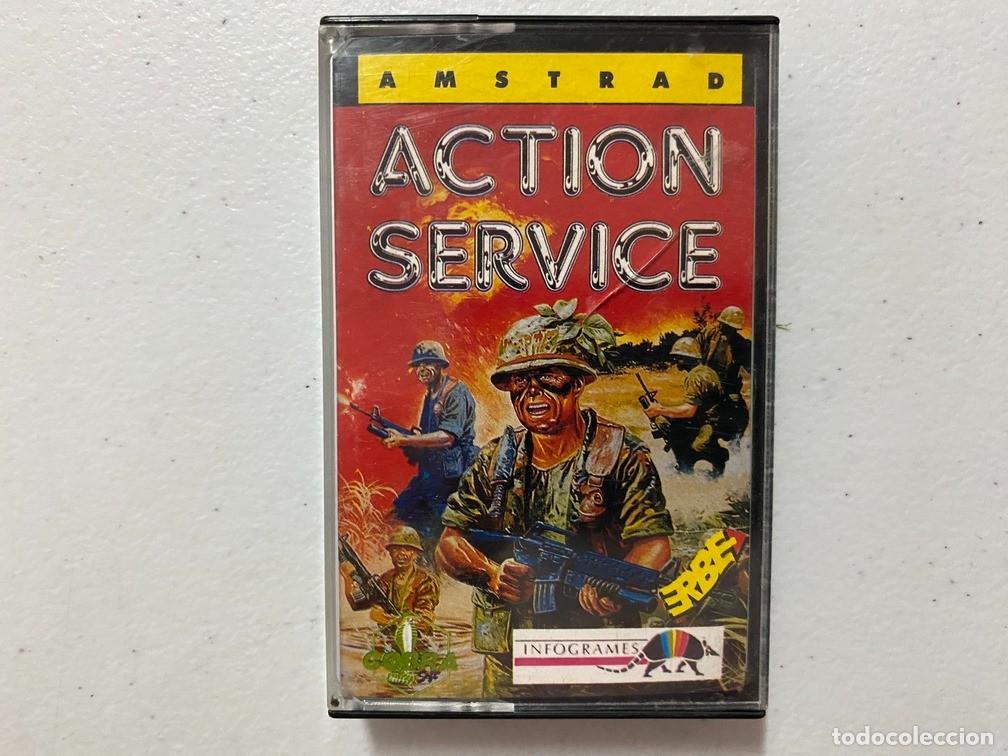 Videojuegos y consolas: ACTION SERVICE - VIDEOJUEGO AMSTRAD CPC 464 - Foto 1