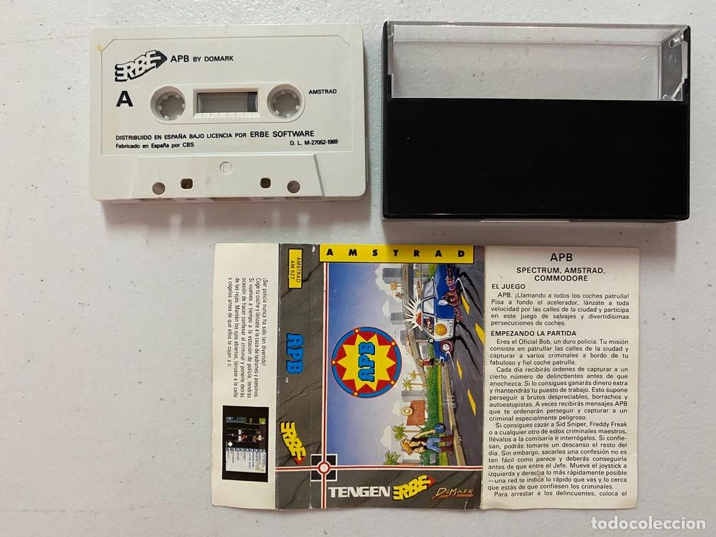 Videojuegos y consolas: APB - VIDEOJUEGO AMSTRAD CPC 464 - Foto 3