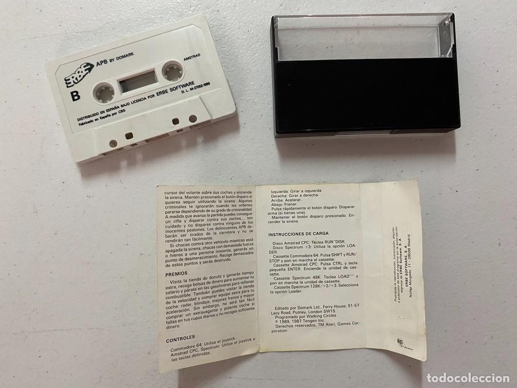 Videojuegos y consolas: APB - VIDEOJUEGO AMSTRAD CPC 464 - Foto 4