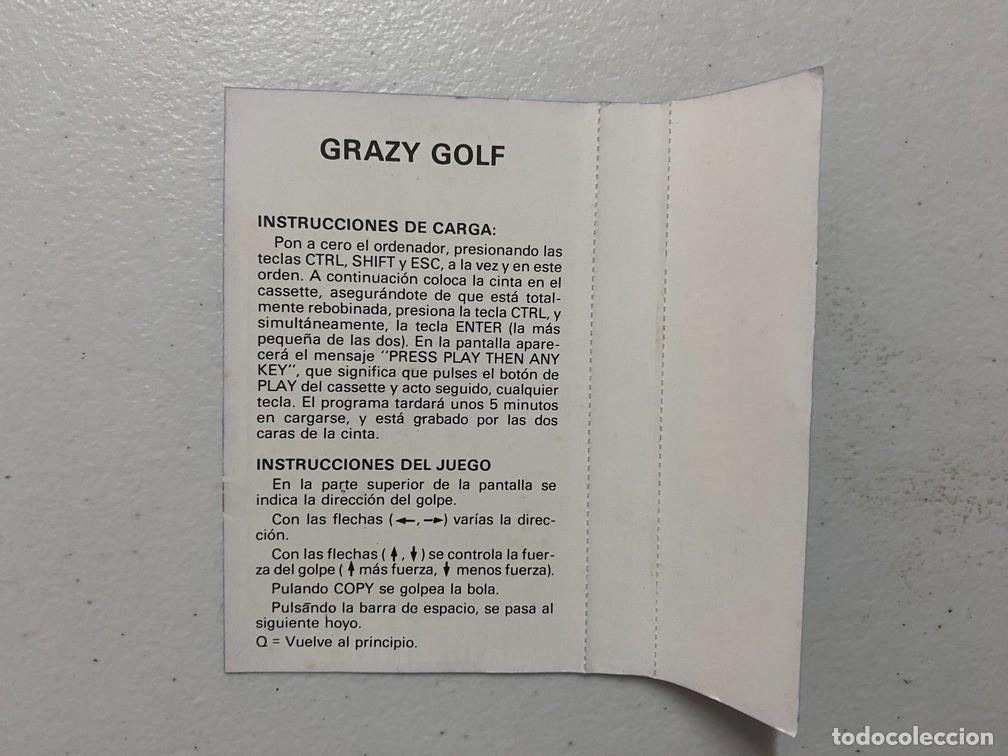 Videojuegos y consolas: CRAZY GOLF de AMSOFT - VIDEOJUEGO AMSTRAD CPC 464 - Foto 3