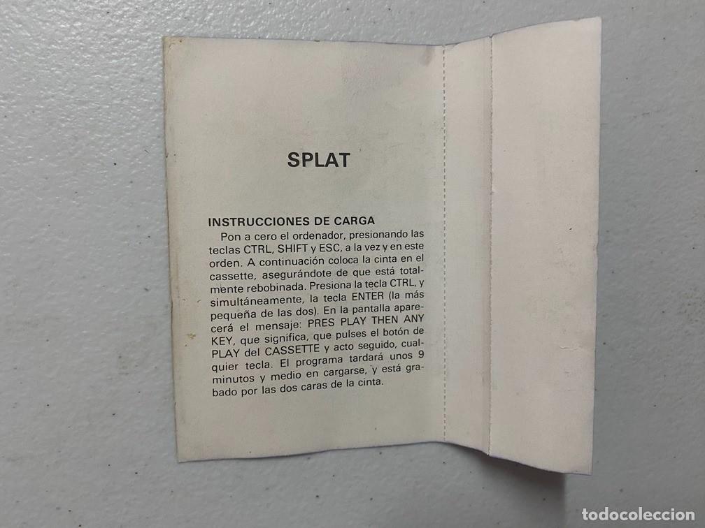 Videojuegos y consolas: SPLAT de AMSOFT - VIDEOJUEGO AMSTRAD CPC 464 - Foto 3