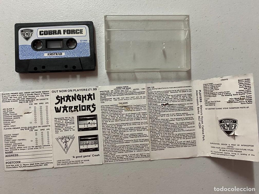 Videojuegos y consolas: COBRA FORCE - VIDEOJUEGO AMSTRAD CPC 464 - Foto 4