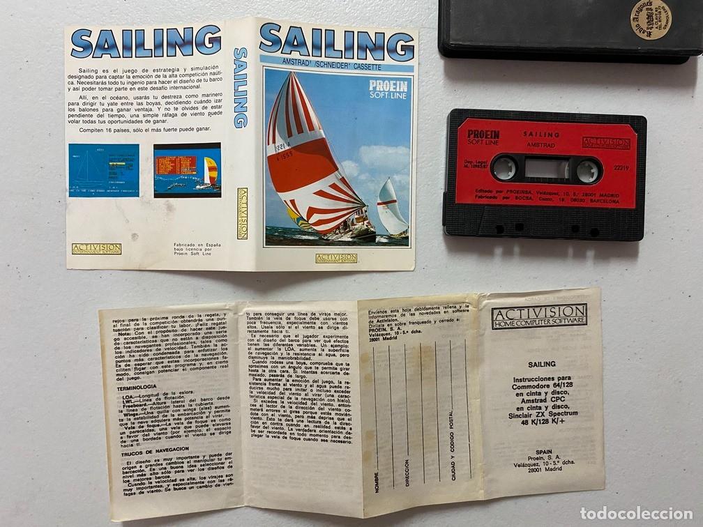 Videojuegos y consolas: SAILING - VIDEOJUEGO AMSTRAD CPC 464 - Foto 4