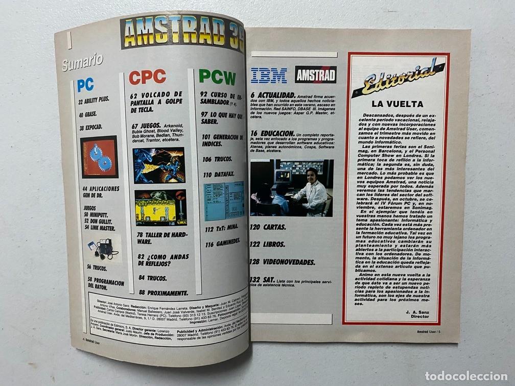 Videojuegos y consolas: AMSTRAD USER N&ordm; 36 - REVISTA DE HARDWARE - SOFTWARE AMSTRAD PC PCW CPC - Foto 5