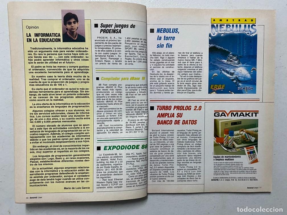 Videojuegos y consolas: AMSTRAD USER N&ordm; 36 - REVISTA DE HARDWARE - SOFTWARE AMSTRAD PC PCW CPC - Foto 7