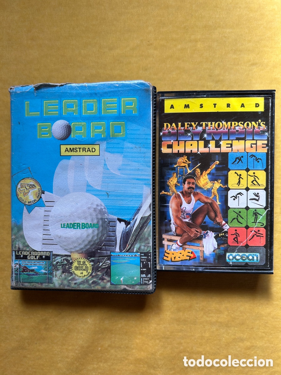Videojuegos y consolas: Pack Amstrad Leader Board/Daley Thompson&rsquo;s - Foto 1