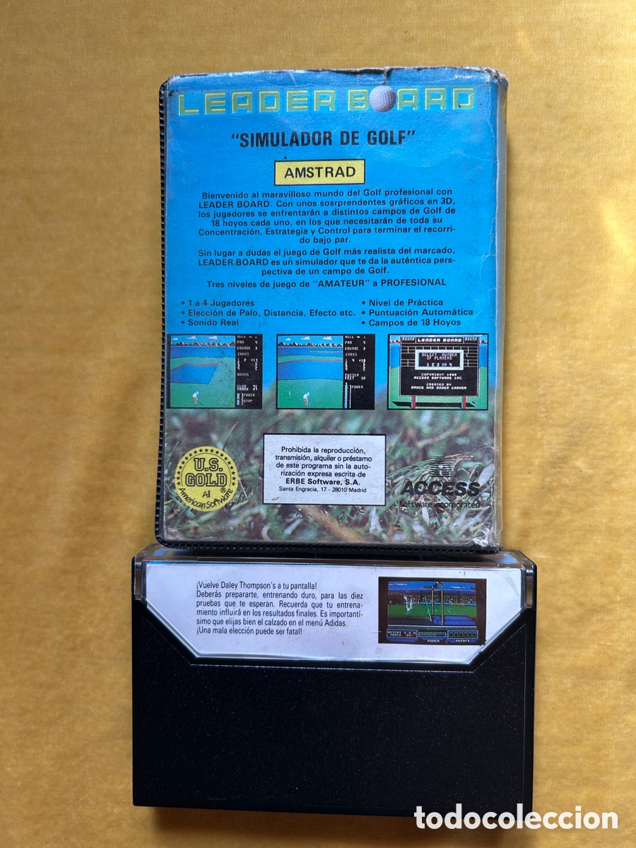 Videojuegos y consolas: Pack Amstrad Leader Board/Daley Thompson&rsquo;s - Foto 2