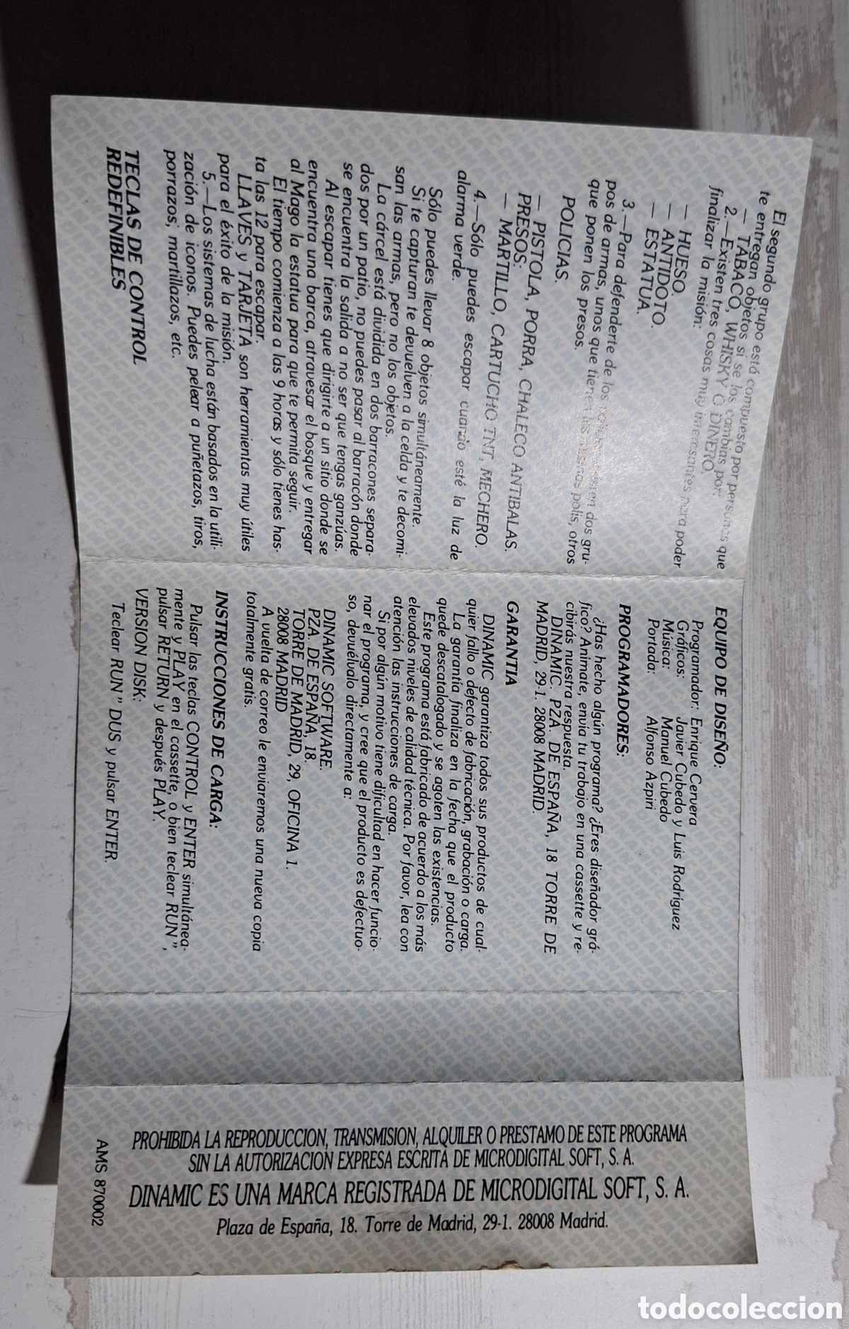 Videojuegos y consolas: Dustin Amstrad CPC 464 Cinta - Foto 3