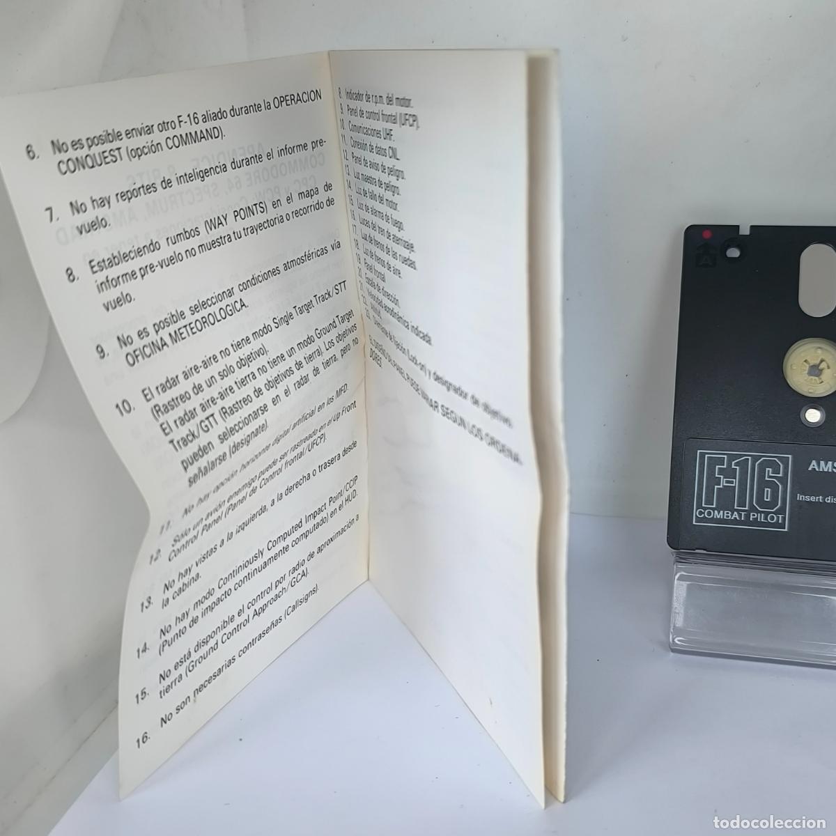 Videojuegos y consolas: F-16 COMBAT PILOT AMSTRAD CPC DISC RUN - Foto 4