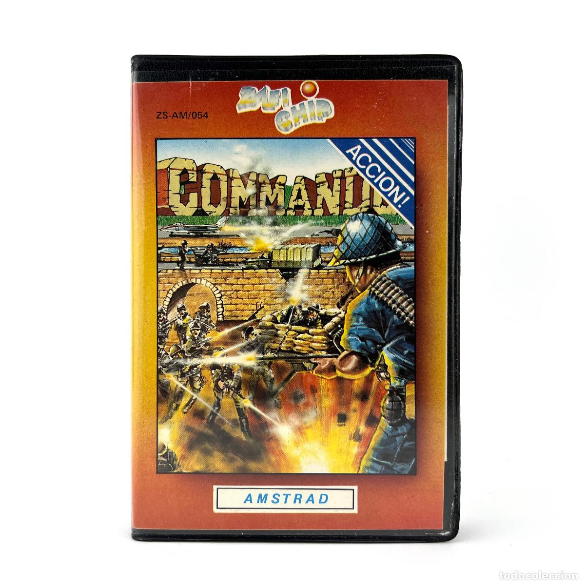 Videospiele und Konsolen: COMMANDO ESTUCHE ZAFI CHIP ZAFIRO ELITE CAPCOM CHRIS BUTLER CINTA AMSTRAD CPC 464 664 6128 CASSETTE