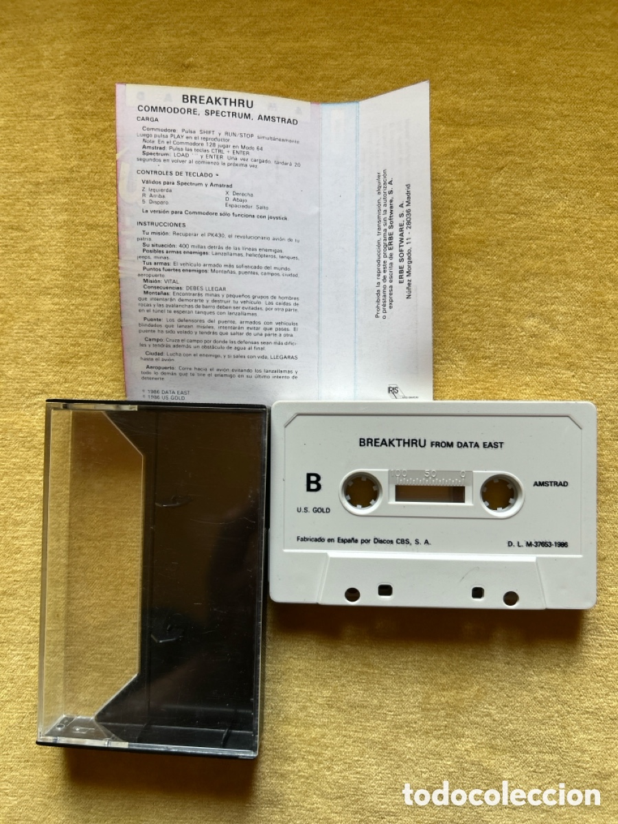 Videojuegos y consolas: Pack Amstrad TigerRoad/Breakthru - Foto 6