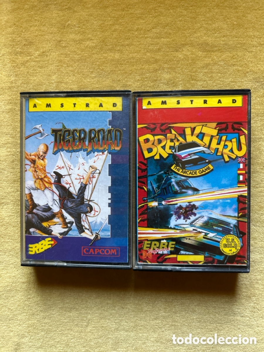 Videojuegos y consolas: Pack Amstrad TigerRoad/Breakthru - Foto 1