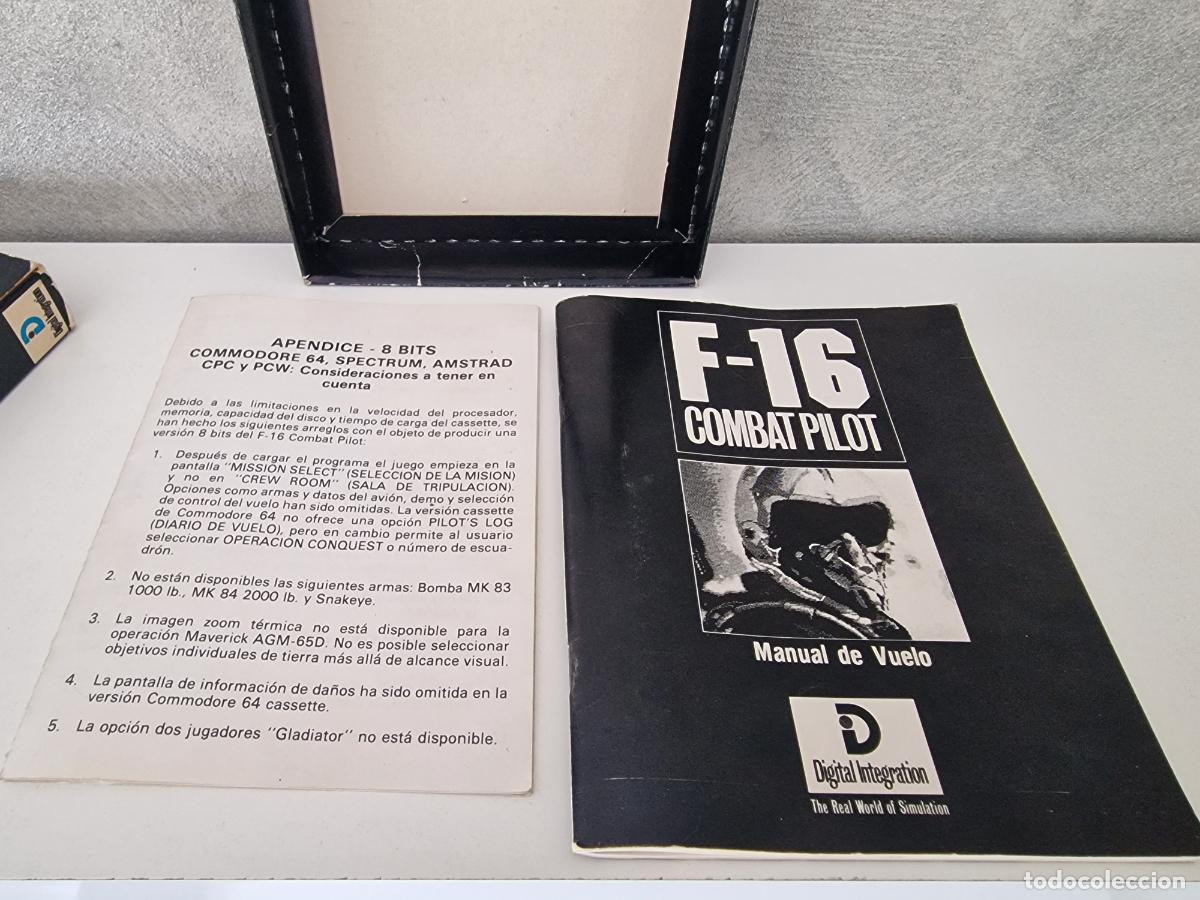 Videojuegos y consolas: F-16 COMBAT PILOT AMSTRAD DISCO - Foto 8