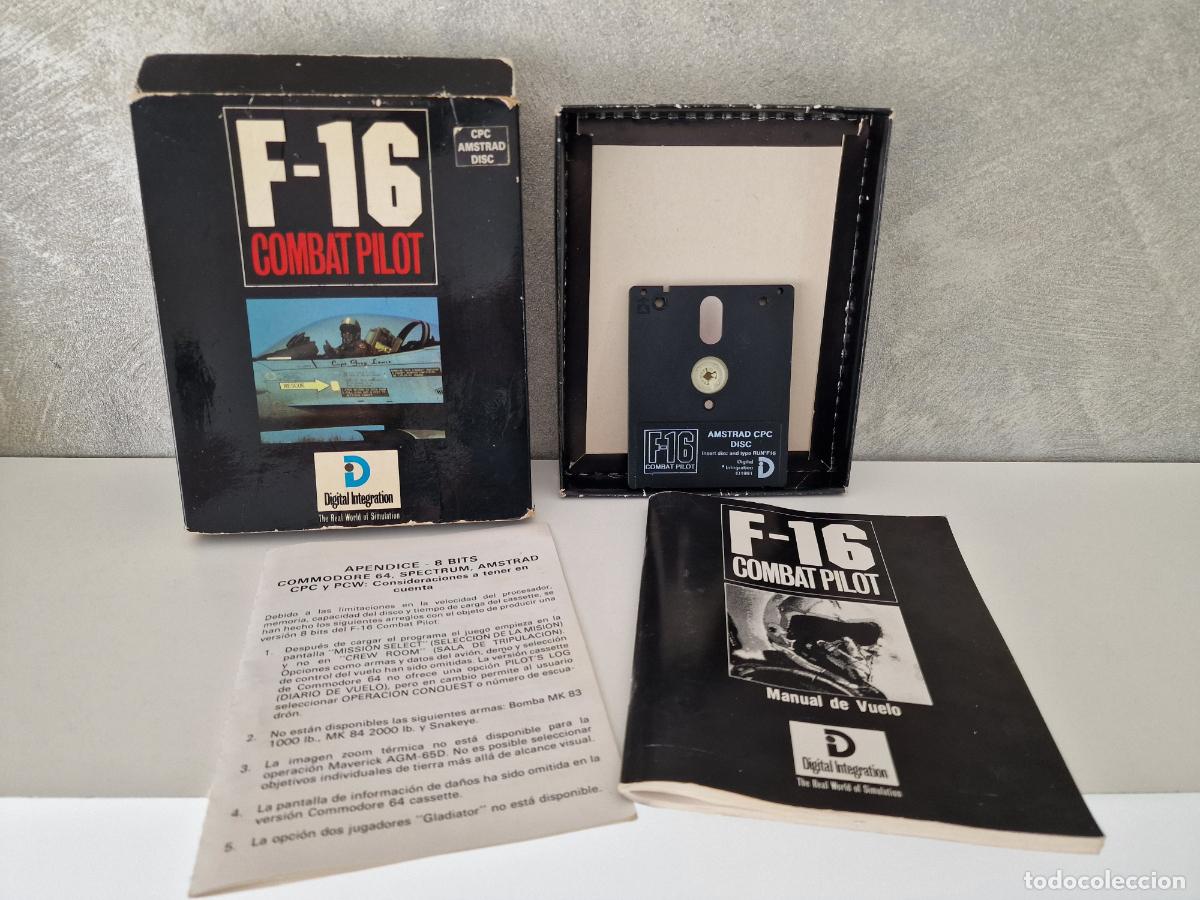 Videojuegos y consolas: F-16 COMBAT PILOT AMSTRAD DISCO - Foto 1