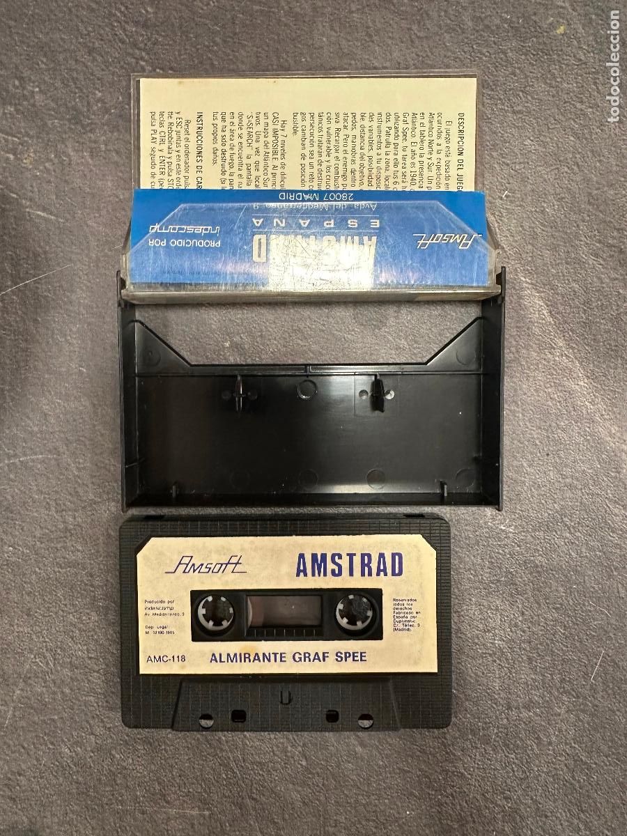 Videojuegos y consolas: AMSTRAD - ALMIRANTE GRAF SPEE - AMSOFT - Foto 3