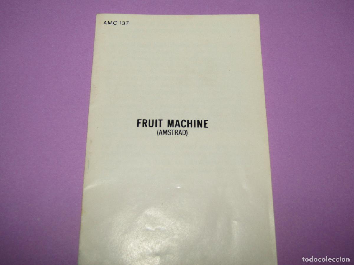 Videojuegos y consolas: Antiguo Manual de Instrucciones FRUIT MACHINE de AMSTRAD - Foto 2