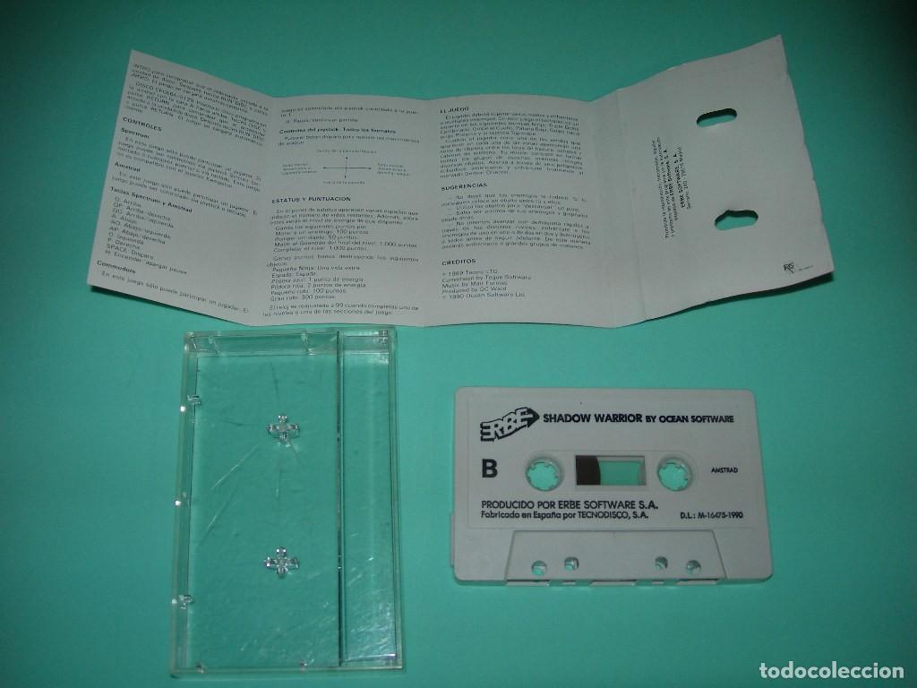 Videojuegos y consolas: - AMSTRAD - JUEGO SHADOW WARRIORS - SPANISH VERSION - ERBE / OCEAN - - Foto 3