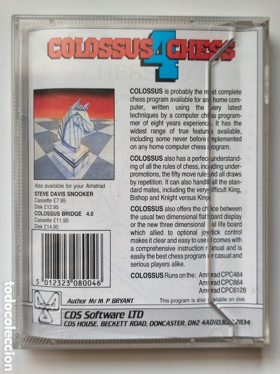 Videojuegos y consolas: Amstrad CPC, Colossus Chess 4, 1986 - Foto 2