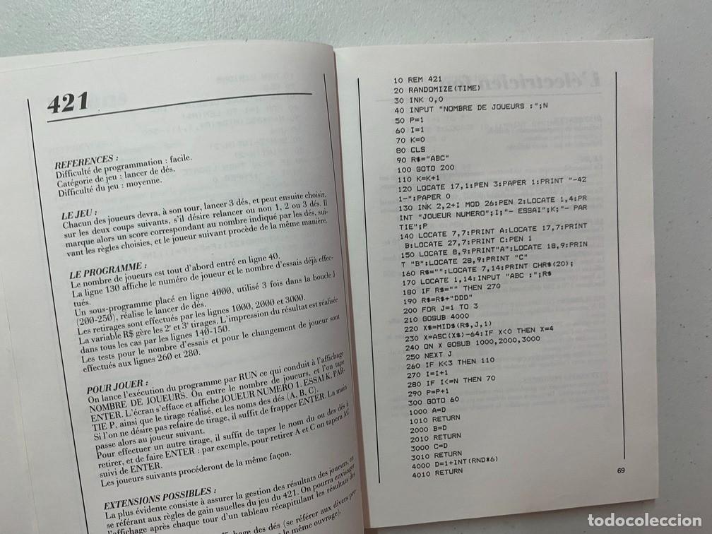 Videojuegos y consolas: 102 PROGRAMMES POUR AMSTRAD - LIBRO VIDEOJUEGOS PROGRAMACI&Oacute;N - Foto 7