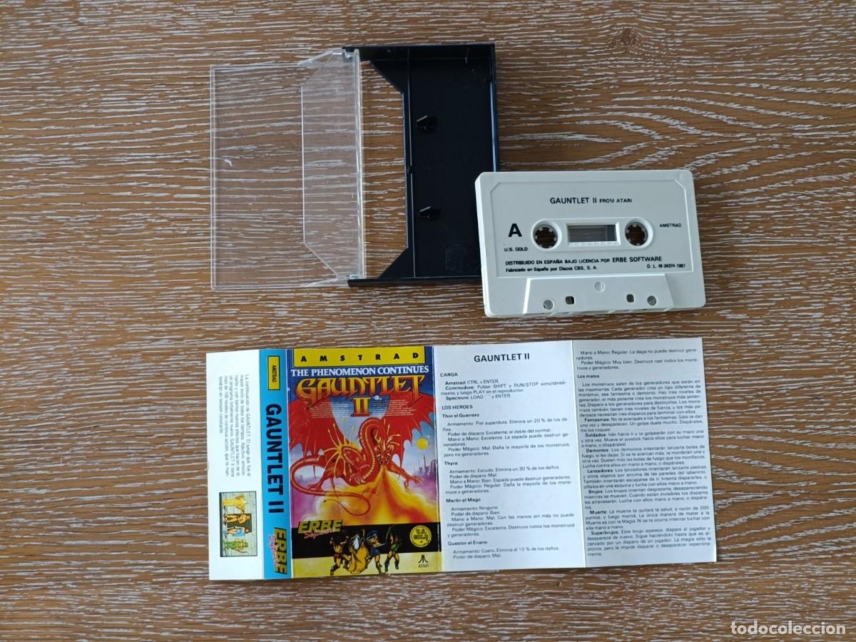 Videojuegos y consolas: JUEGO AMSTRAD CASETTE - GAUNTLET II - ERBE - ATARI - Foto 4