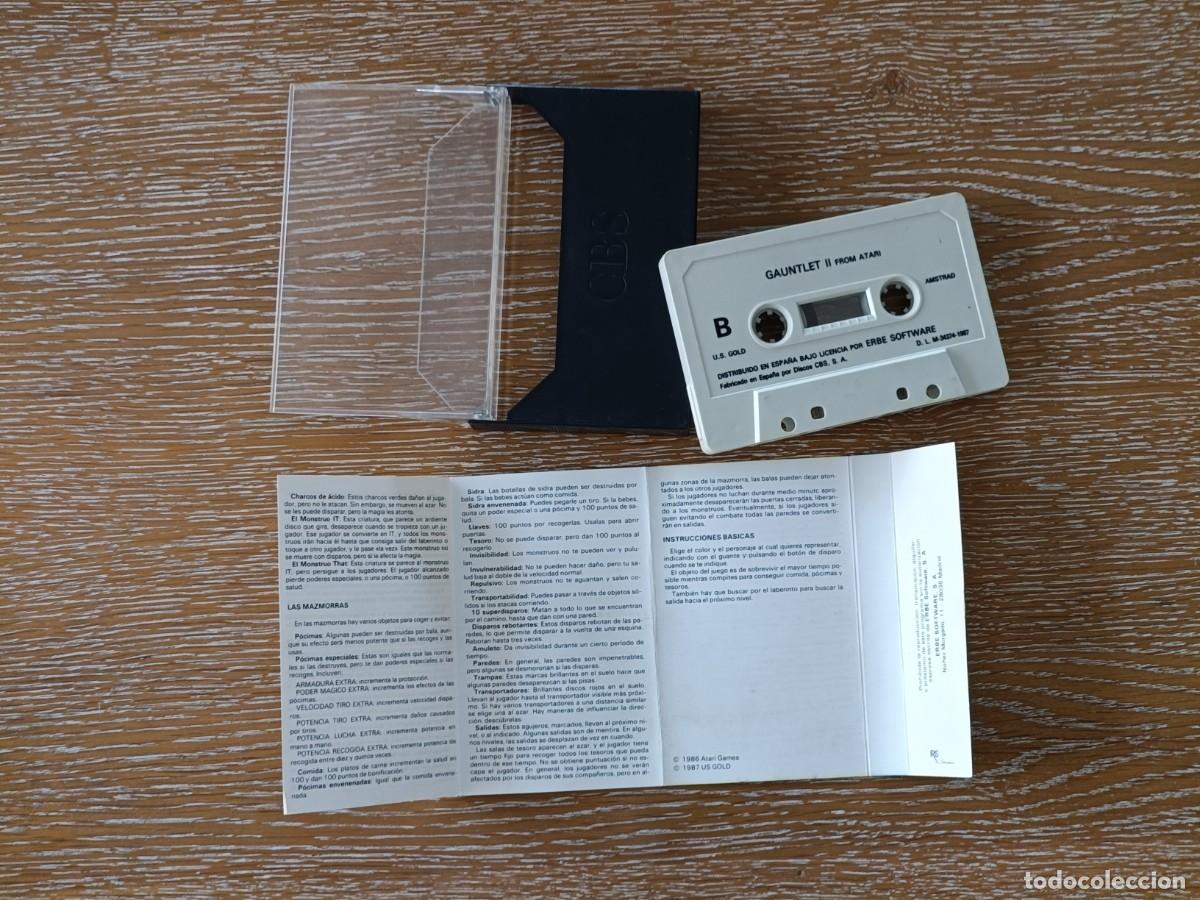 Videojuegos y consolas: JUEGO AMSTRAD CASETTE - GAUNTLET II - ERBE - ATARI - Foto 5