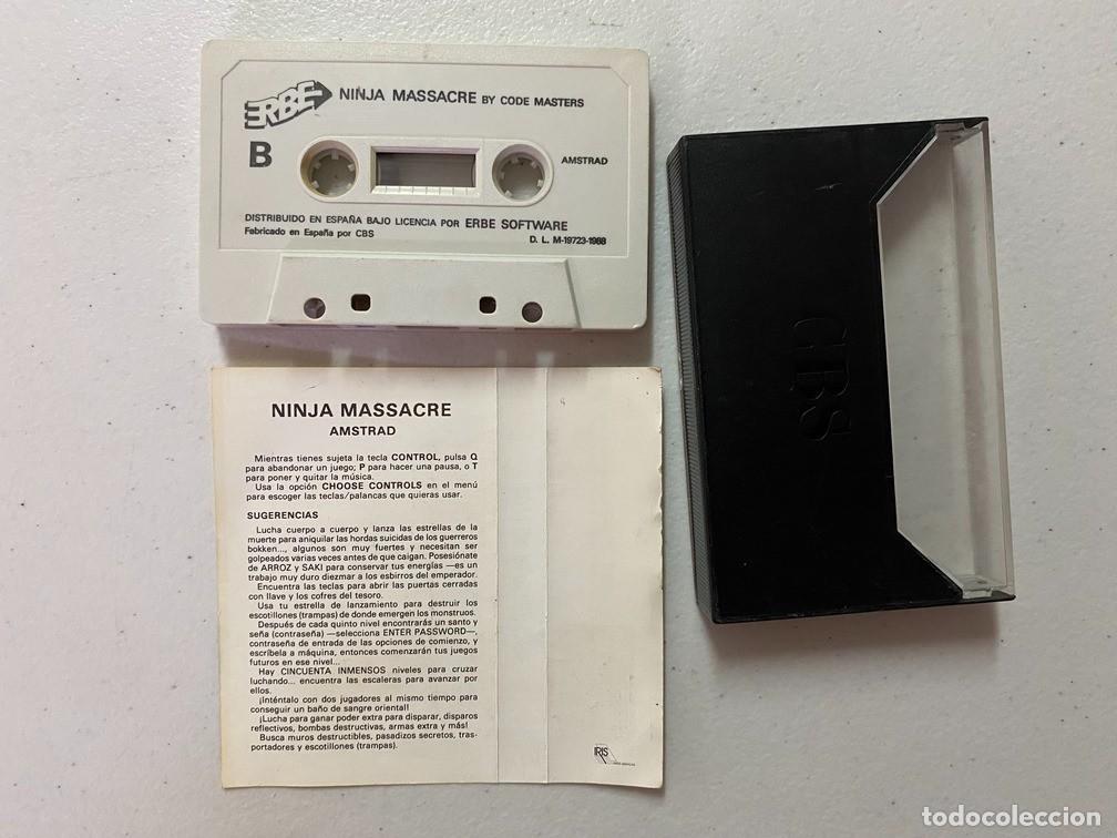 Videojuegos y consolas: NINJA MASSACRE - VIDEOJUEGO AMSTRAD CPC - Foto 3