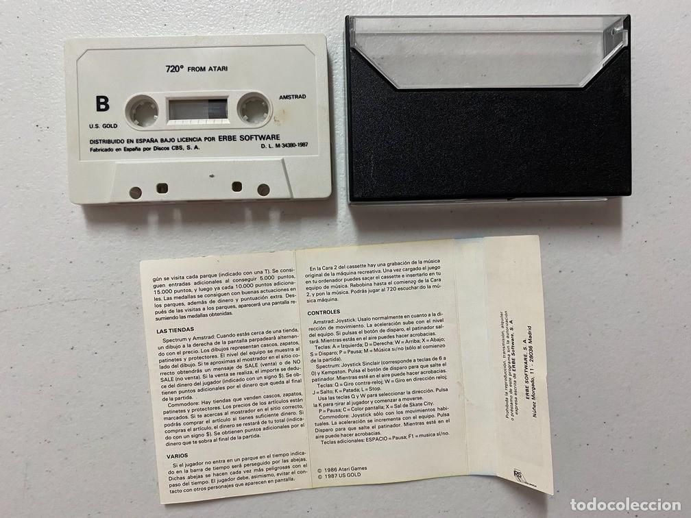 Videojuegos y consolas: 720&ordm; GRADOS - VIDEOJUEGO AMSTRAD CPC - Foto 3