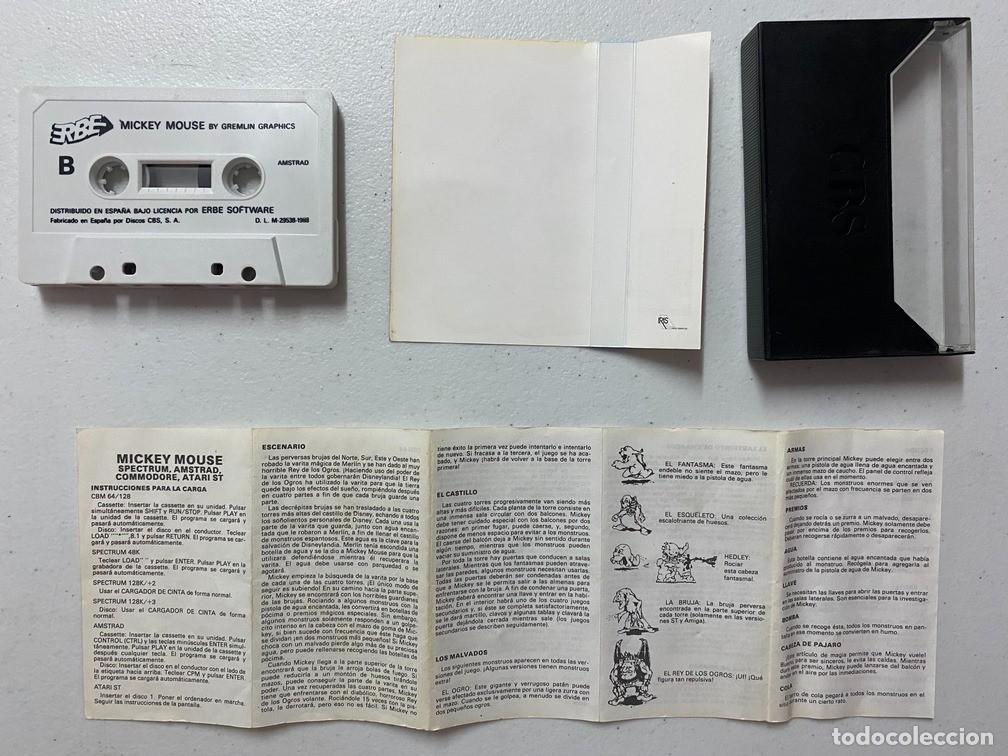 Videojuegos y consolas: MICKEY MOUSE - VIDEOJUEGO AMSTRAD CPC - Foto 3