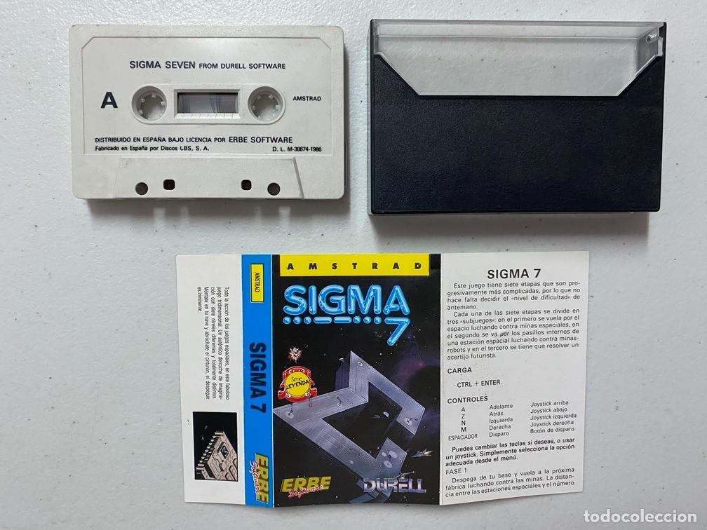 Videojuegos y consolas: SIGMA 7 - VIDEOJUEGO AMSTRAD CPC - Foto 2