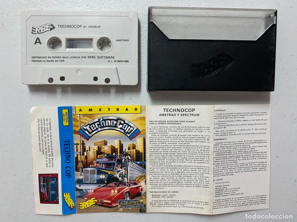 Videojuegos y consolas: TECHNO COP - VIDEOJUEGO AMSTRAD CPC - Foto 2