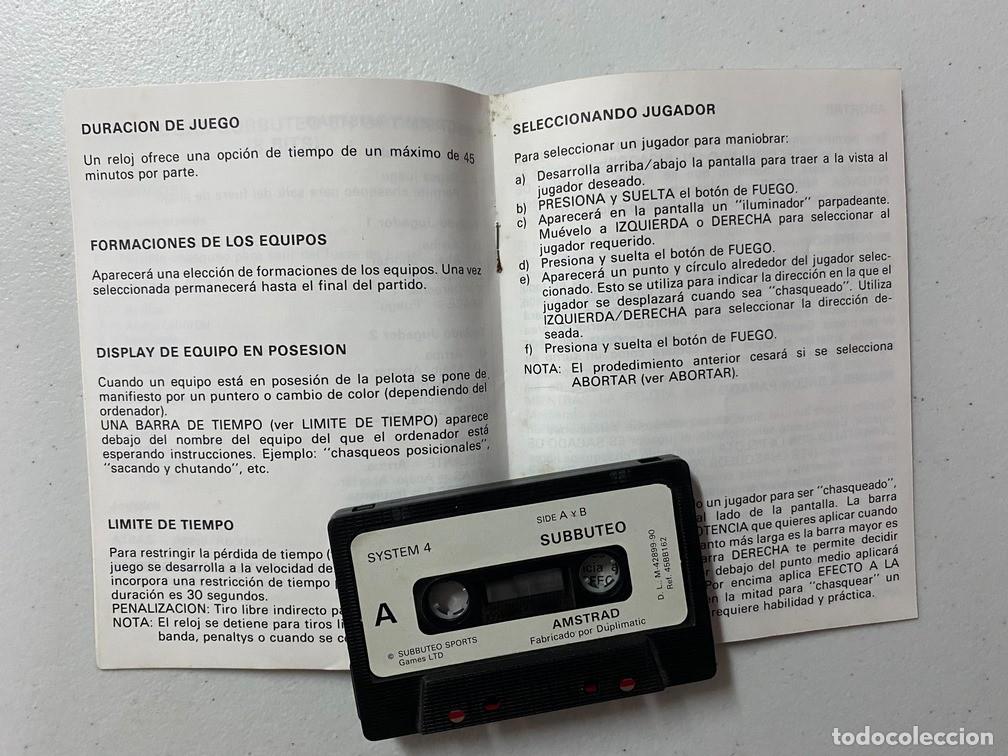 Videojuegos y consolas: SUBBUTEO - VIDEOJUEGO AMSTRAD CPC - Foto 6