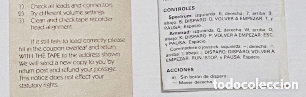 Videojuegos y consolas: Tarzan [Martech] 1986 SOFTWARE COMMUNICATIONS [AMSTRAD CPC] espa&ntilde;ol - Foto 5