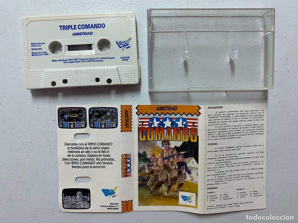 Videojuegos y consolas: TRIPLE COMANDO - VIDEOJUEGO AMSTRAD CPC 464 - Foto 3