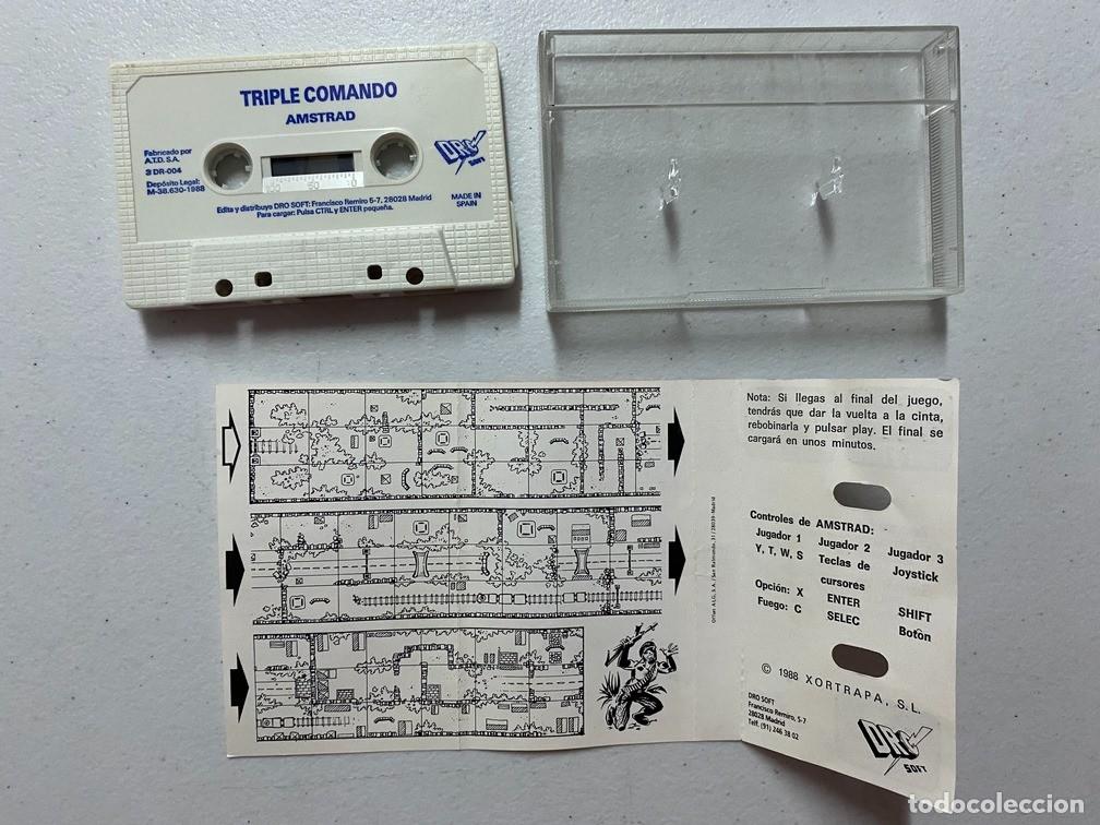 Videojuegos y consolas: TRIPLE COMANDO - VIDEOJUEGO AMSTRAD CPC 464 - Foto 4