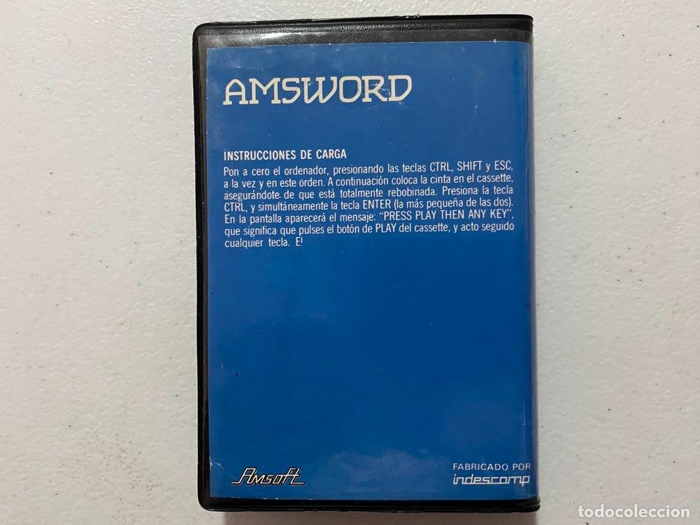 Videojuegos y consolas: AMSWORD - AMSOFT - VIDEOJUEGO AMSTRAD CPC 464 - Foto 2