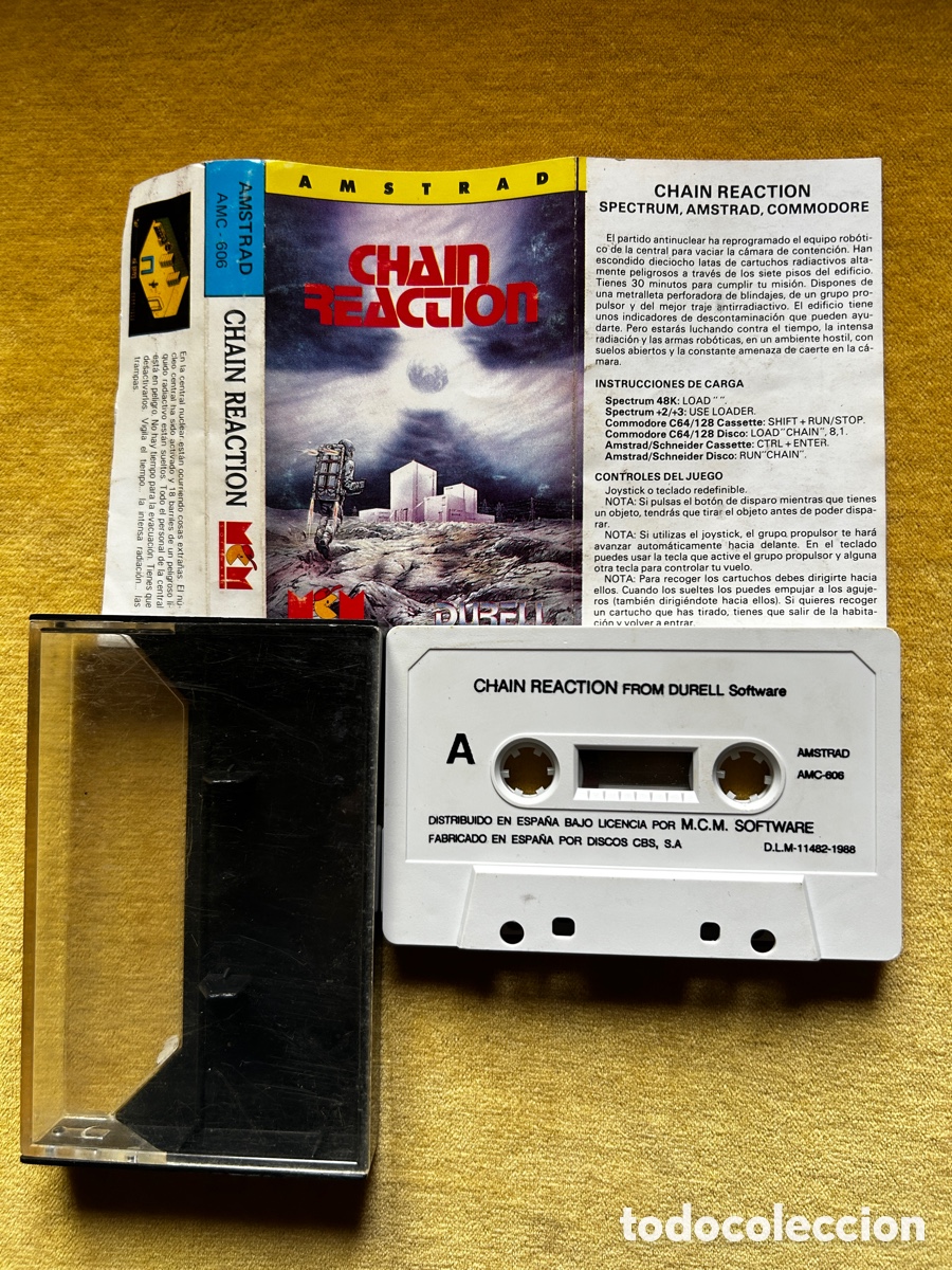 Videojuegos y consolas: Amstrad Chain Reaction +Dominator - Foto 4