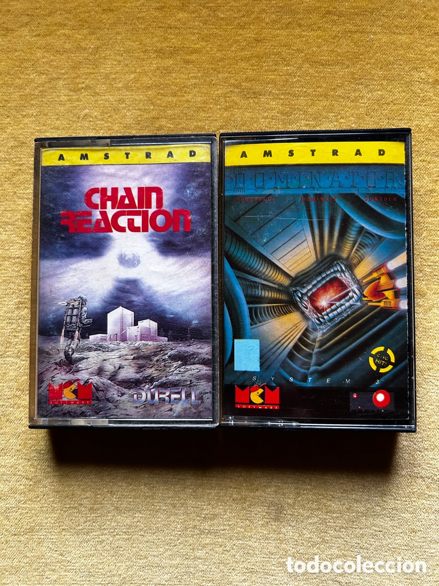 Videojuegos y consolas: Amstrad Chain Reaction +Dominator - Foto 1
