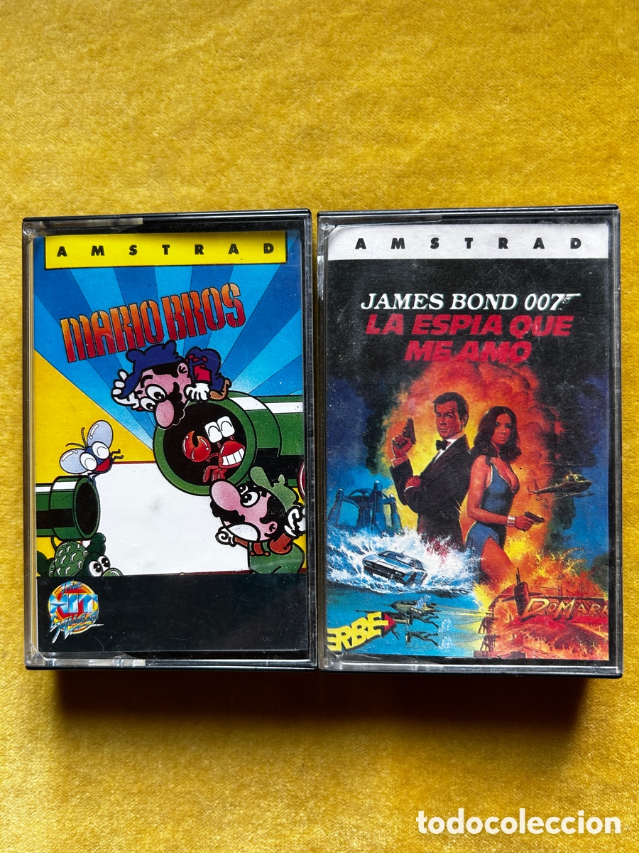 Videojuegos y consolas: Amstrad Mario Bros + J.Bond - Foto 1