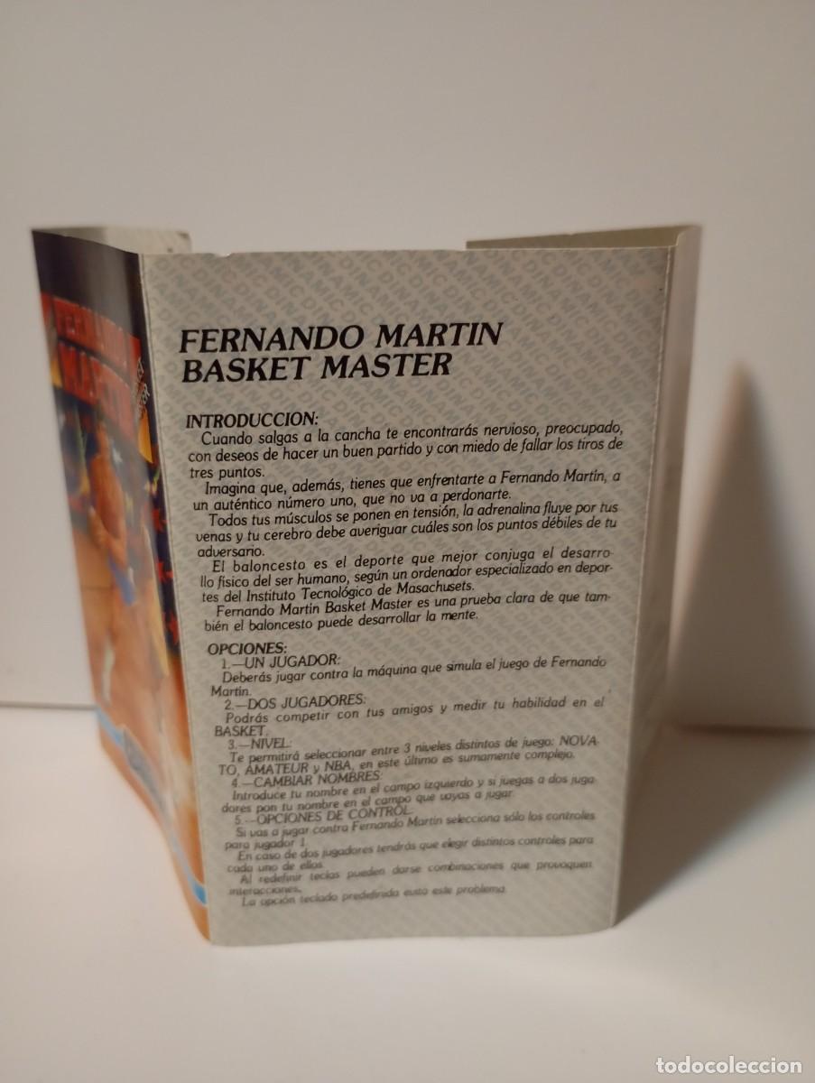 Videojuegos y consolas: Fernando Mart&iacute;n BASKET MASTER Cassete Amstrad - Foto 4