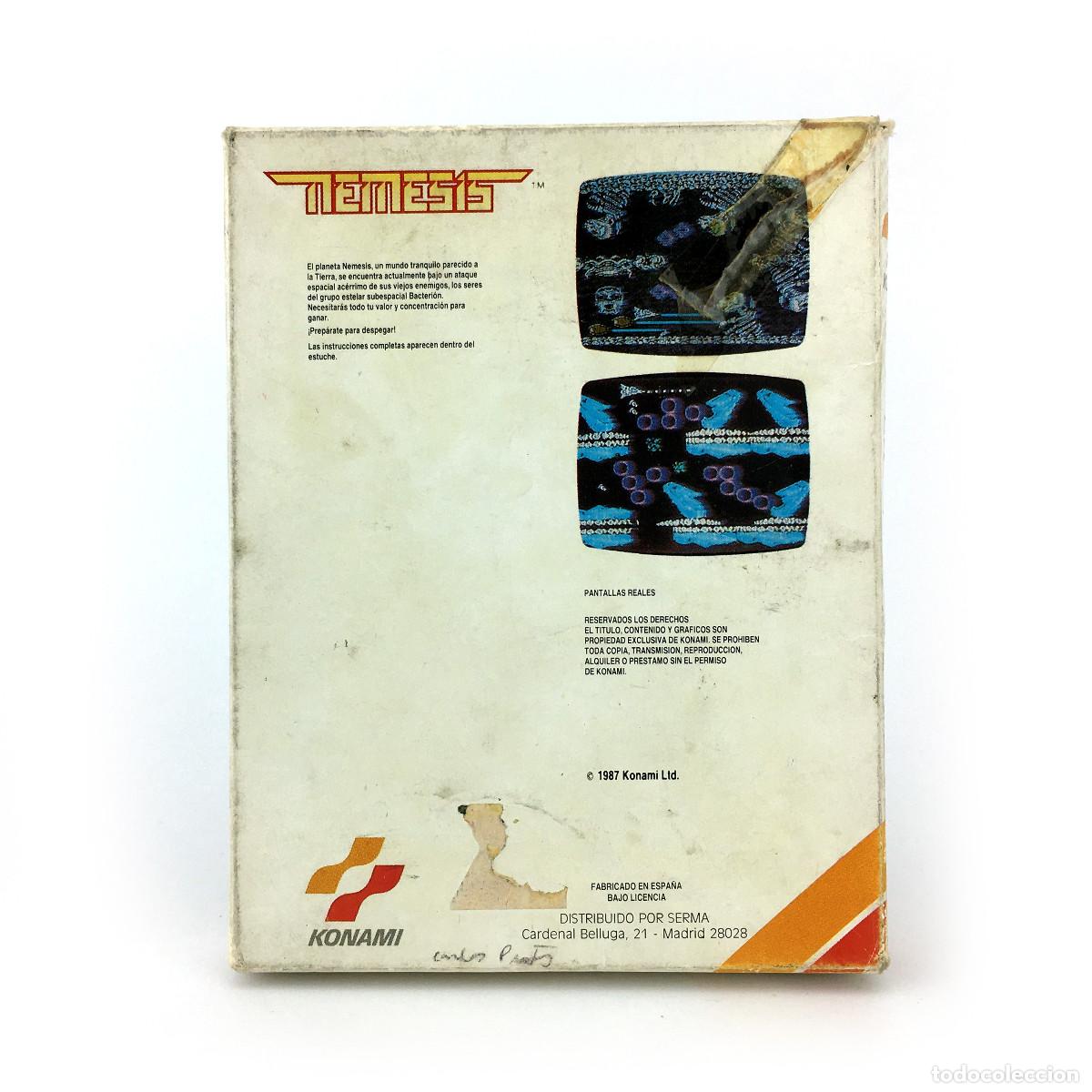 Videojuegos y consolas: NEMESIS SERMA SOFTWARE ESPA&Ntilde;A 1987 GRADIUS KONAMI SPACE ATTACK BACTERION DISK DISKETTE AMSTRAD DISCO - Foto 2