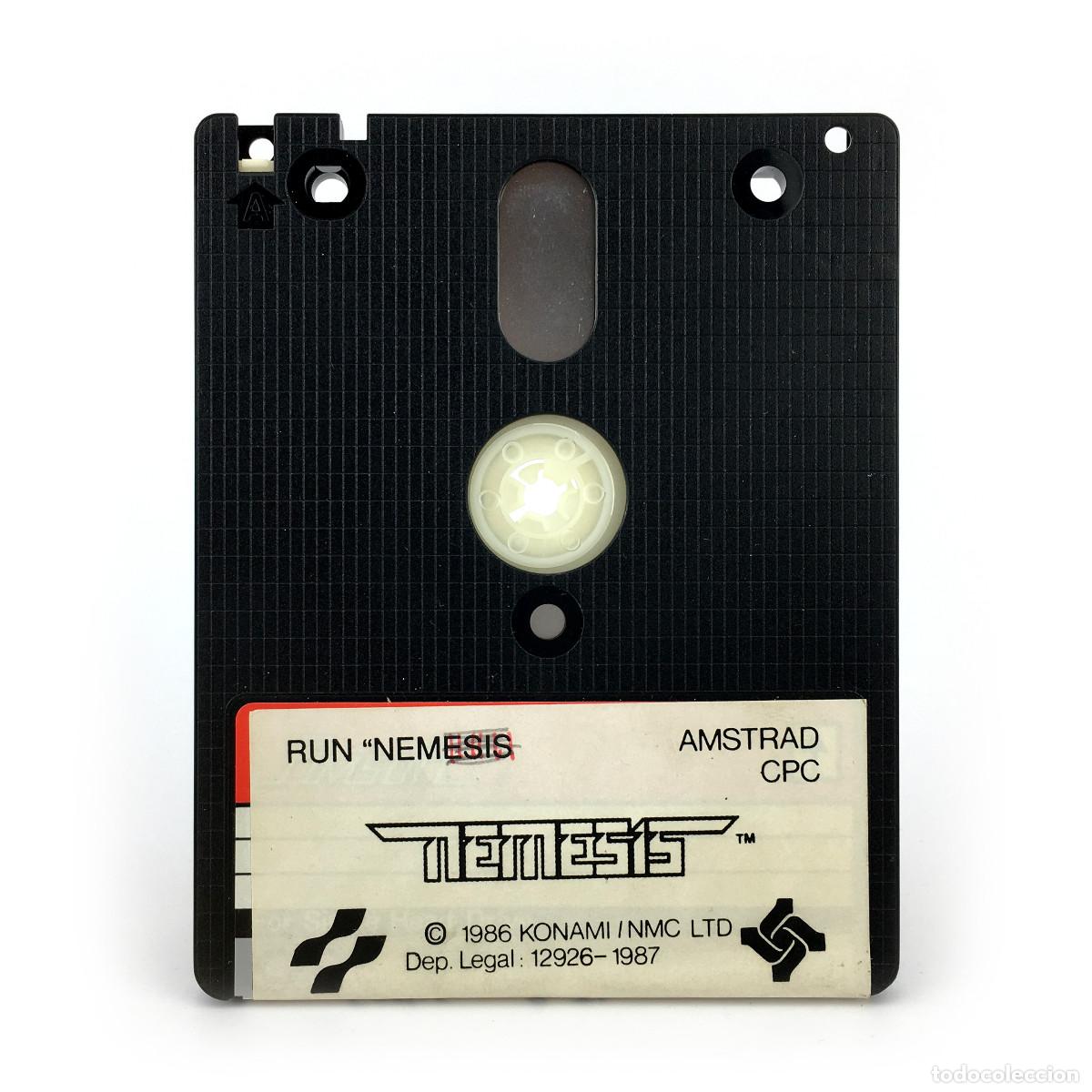 Videojuegos y consolas: NEMESIS SERMA SOFTWARE ESPA&Ntilde;A 1987 GRADIUS KONAMI SPACE ATTACK BACTERION DISK DISKETTE AMSTRAD DISCO - Foto 3
