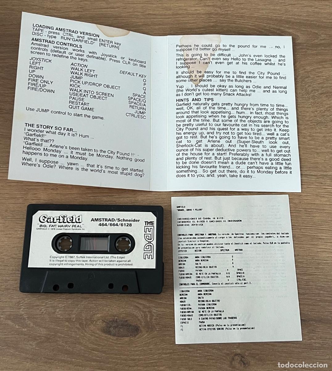 Videojuegos y consolas: Juego Amstrad Garfield - Foto 3